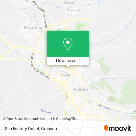 Mapa Sun Factory Outlet