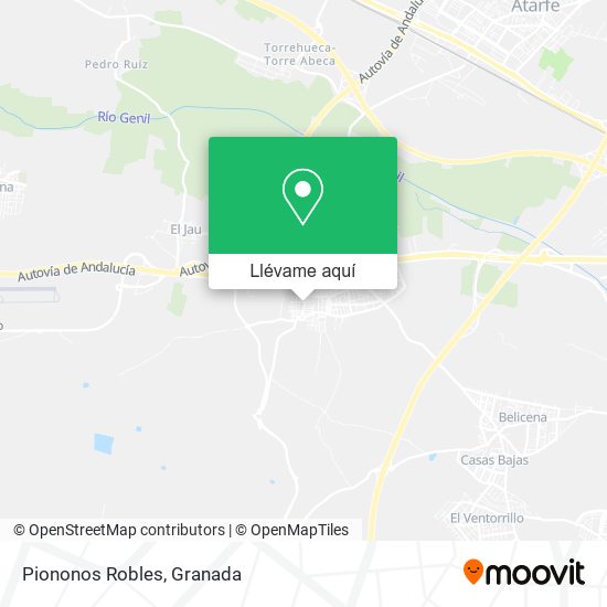 Mapa Piononos Robles