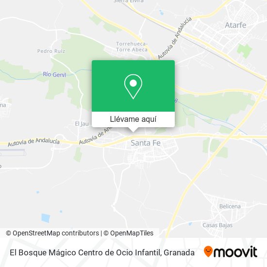 Mapa El Bosque Mágico Centro de Ocio Infantil