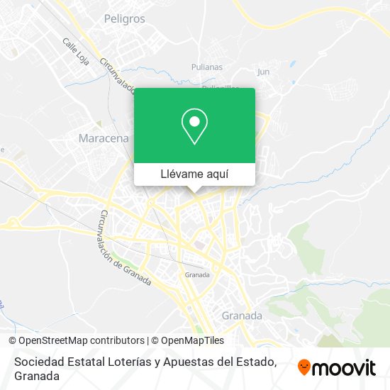 Mapa Sociedad Estatal Loterías y Apuestas del Estado