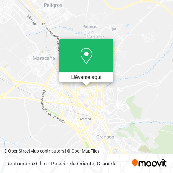 Mapa Restaurante Chino Palacio de Oriente
