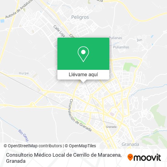 Mapa Consultorio Médico Local de Cerrillo de Maracena
