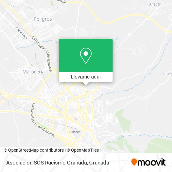 Mapa Asociación SOS Racismo Granada