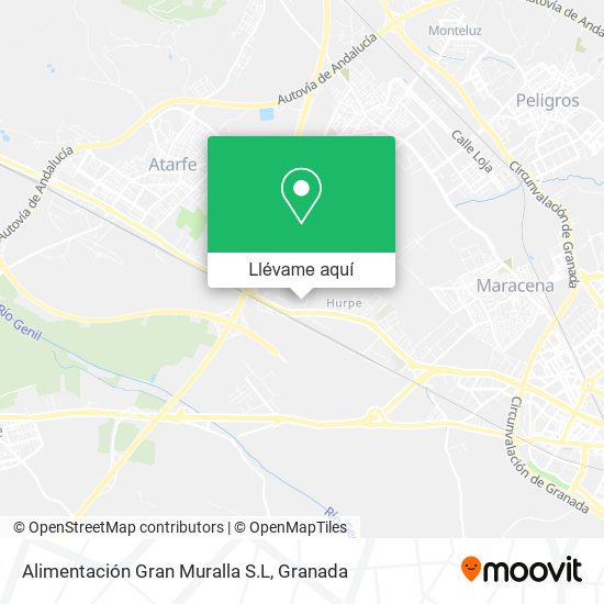 Mapa Alimentación Gran Muralla S.L
