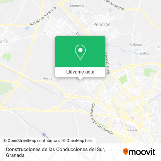Mapa Construcciones de las Conducciones del Sur