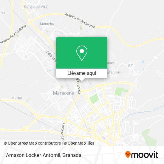 Mapa Amazon Locker-Antomil