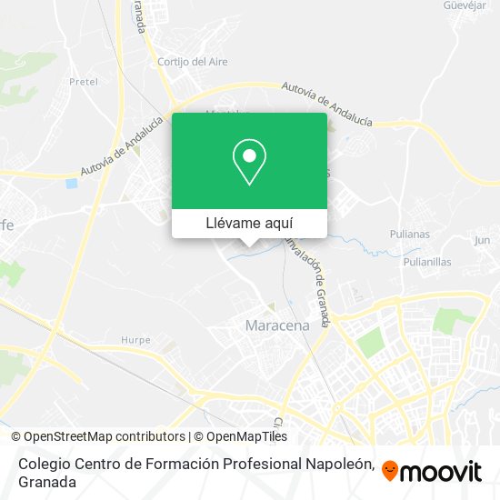 Mapa Colegio Centro de Formación Profesional Napoleón