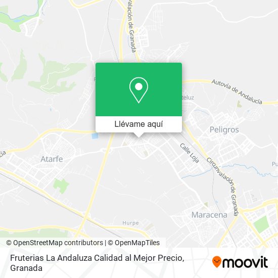 Mapa Fruterias La Andaluza Calidad al Mejor Precio