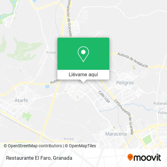 Mapa Restaurante El Faro