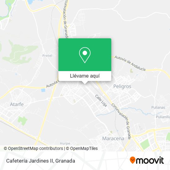 Mapa Cafetería Jardines II
