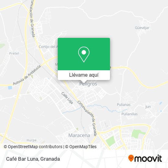 Mapa Café Bar Luna