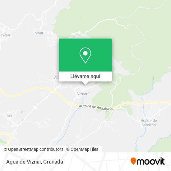 Mapa Agua de Víznar