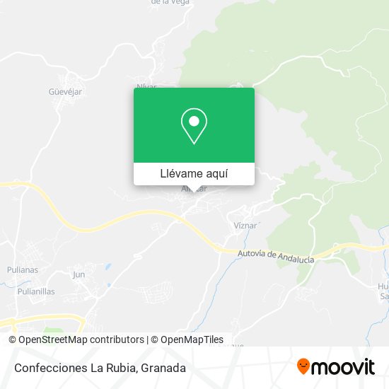 Mapa Confecciones La Rubia