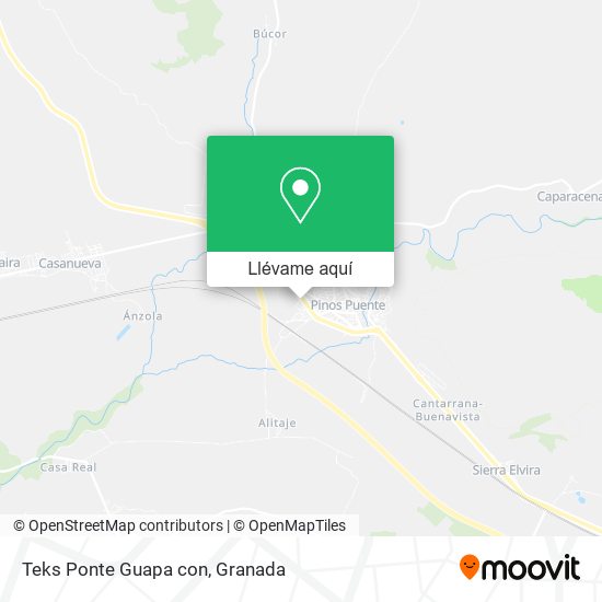 Mapa Teks Ponte Guapa con