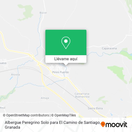 Mapa Albergue Peregrino Solo para El Camino de Santiago