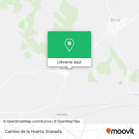 Mapa Camino de la Huerta