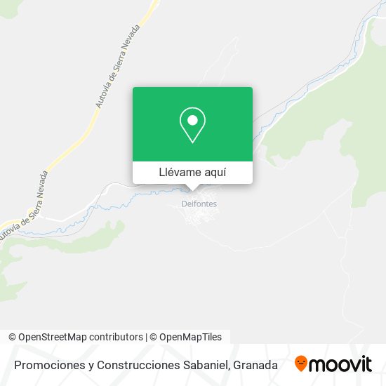 Mapa Promociones y Construcciones Sabaniel