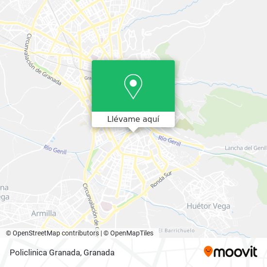 Mapa Policlinica Granada