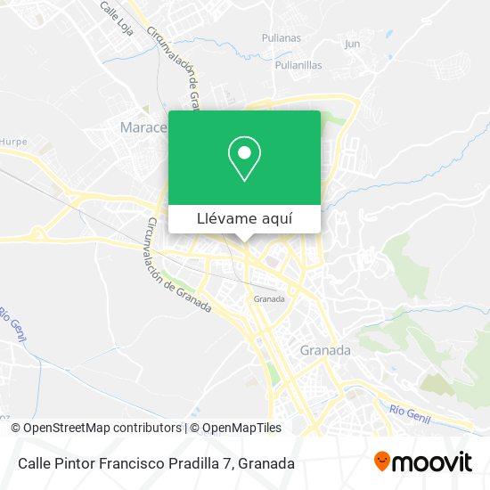 Mapa Calle Pintor Francisco Pradilla 7
