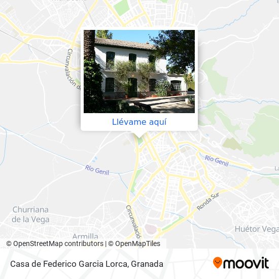 Mapa Casa de Federico Garcia Lorca