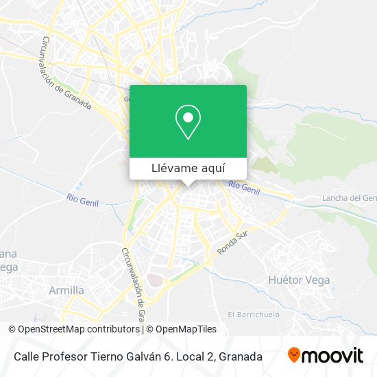 Mapa Calle Profesor Tierno Galván 6. Local 2