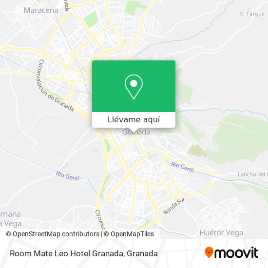 Mapa Room Mate Leo Hotel Granada