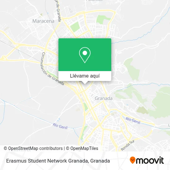 Mapa Erasmus Student Network Granada