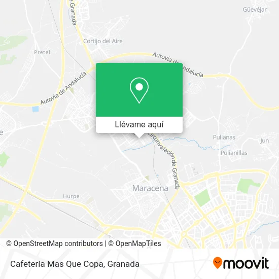 Mapa Cafetería Mas Que Copa