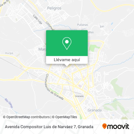 Mapa Avenida Compositor Luis de Narváez 7
