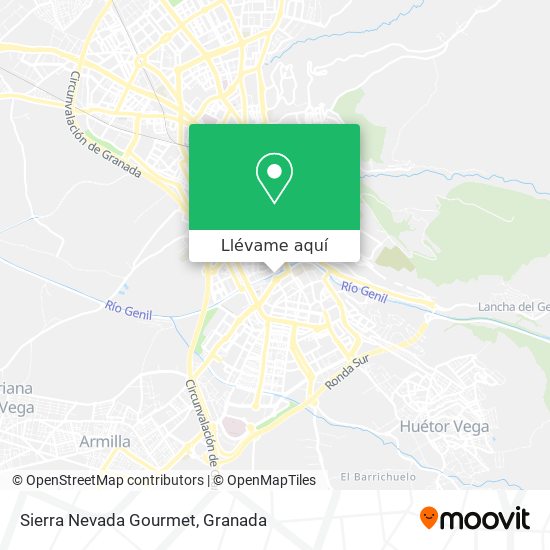 Mapa Sierra Nevada Gourmet