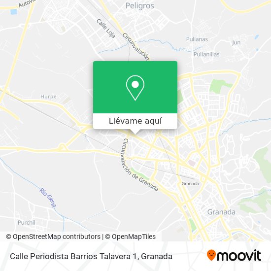 Mapa Calle Periodista Barrios Talavera 1