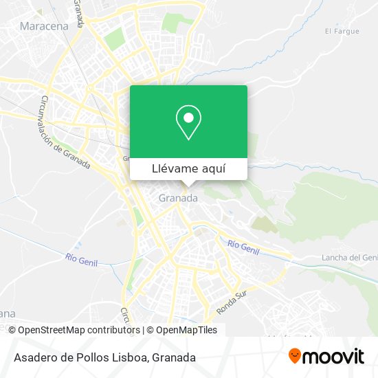 Mapa Asadero de Pollos Lisboa