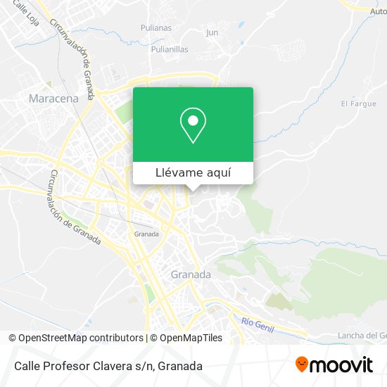 Mapa Calle Profesor Clavera s/n