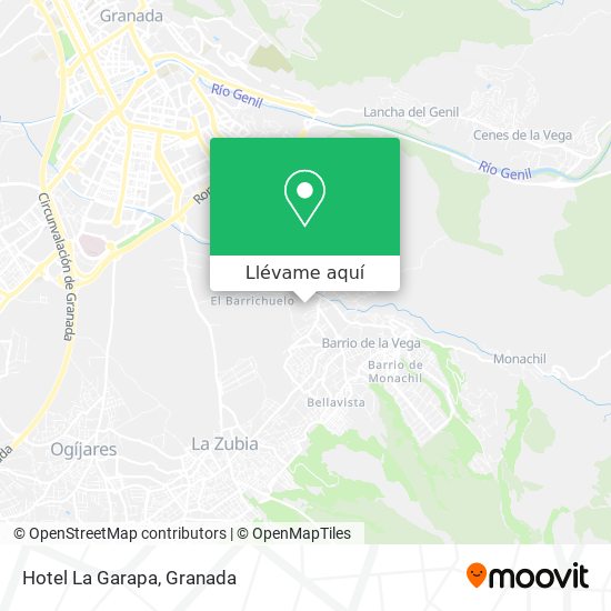 Mapa Hotel La Garapa