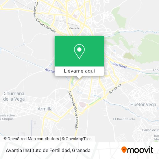 Mapa Avantia Instituto de Fertilidad