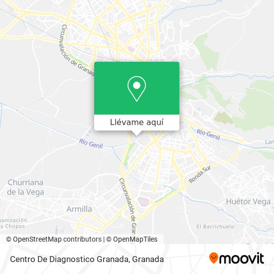 Mapa Centro De Diagnostico Granada