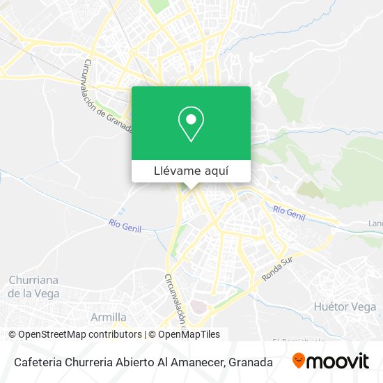 Mapa Cafeteria Churreria Abierto Al Amanecer