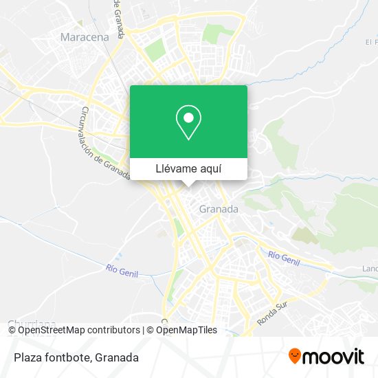 Mapa Plaza fontbote