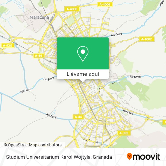 Mapa Studium Universitarium Karol Wojtyla