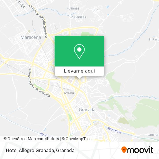 Mapa Hotel Allegro Granada