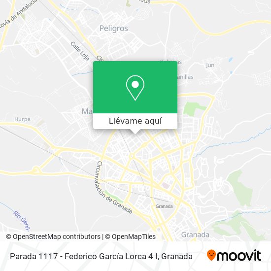 Mapa Parada 1117 - Federico García Lorca 4 I