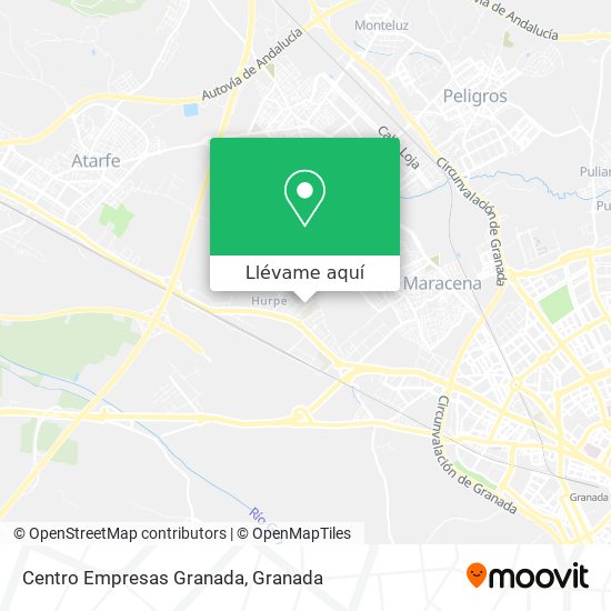 Mapa Centro Empresas Granada