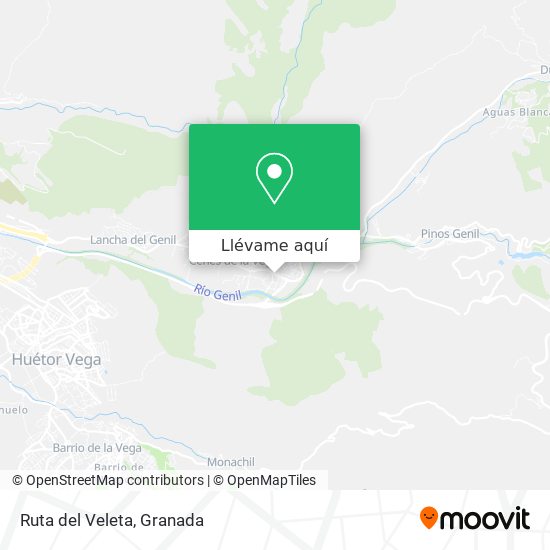 Mapa Ruta del Veleta