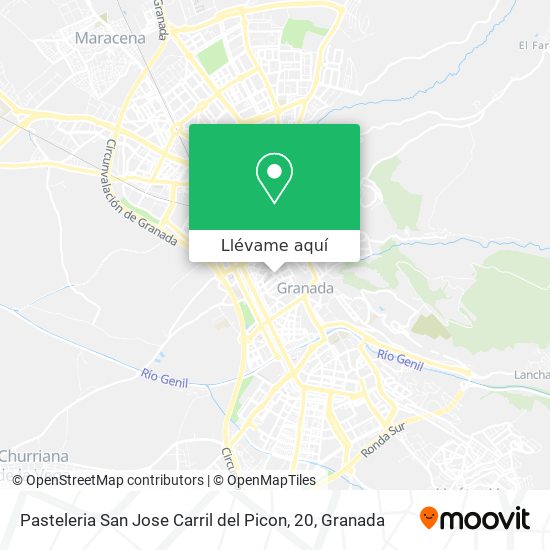 Mapa Pasteleria San Jose Carril del Picon, 20