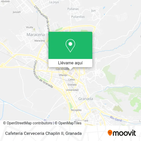 Mapa Cafeteria Cerveceria Chaplin II