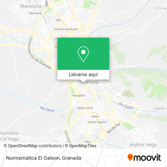Mapa Numismatica El Galeon