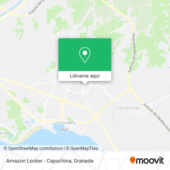 Mapa Amazon Locker - Capuchina