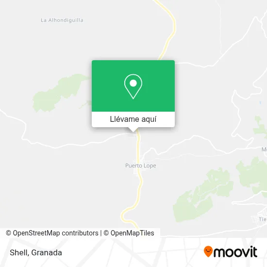 Mapa Shell