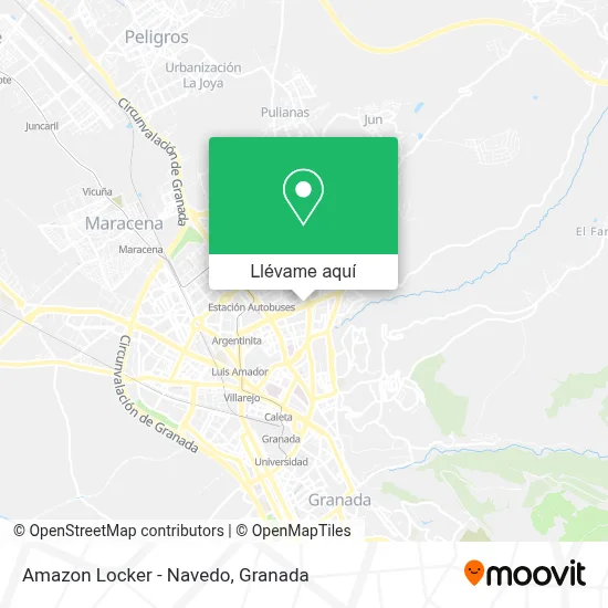 Mapa Amazon Locker - Navedo
