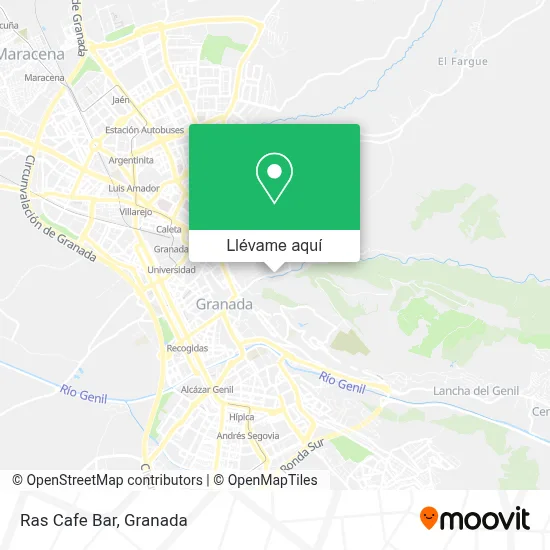 Mapa Ras Cafe Bar
